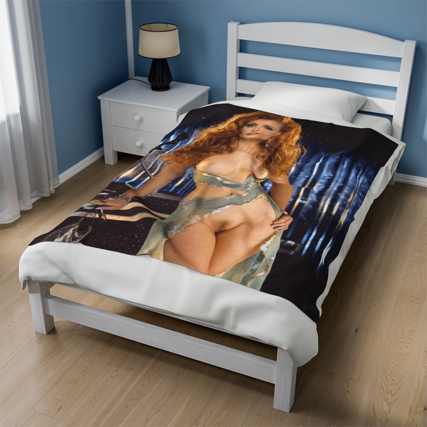 Velveteen Plush Blanket Playboy Playmate March 1999 Alexandria Karlsen