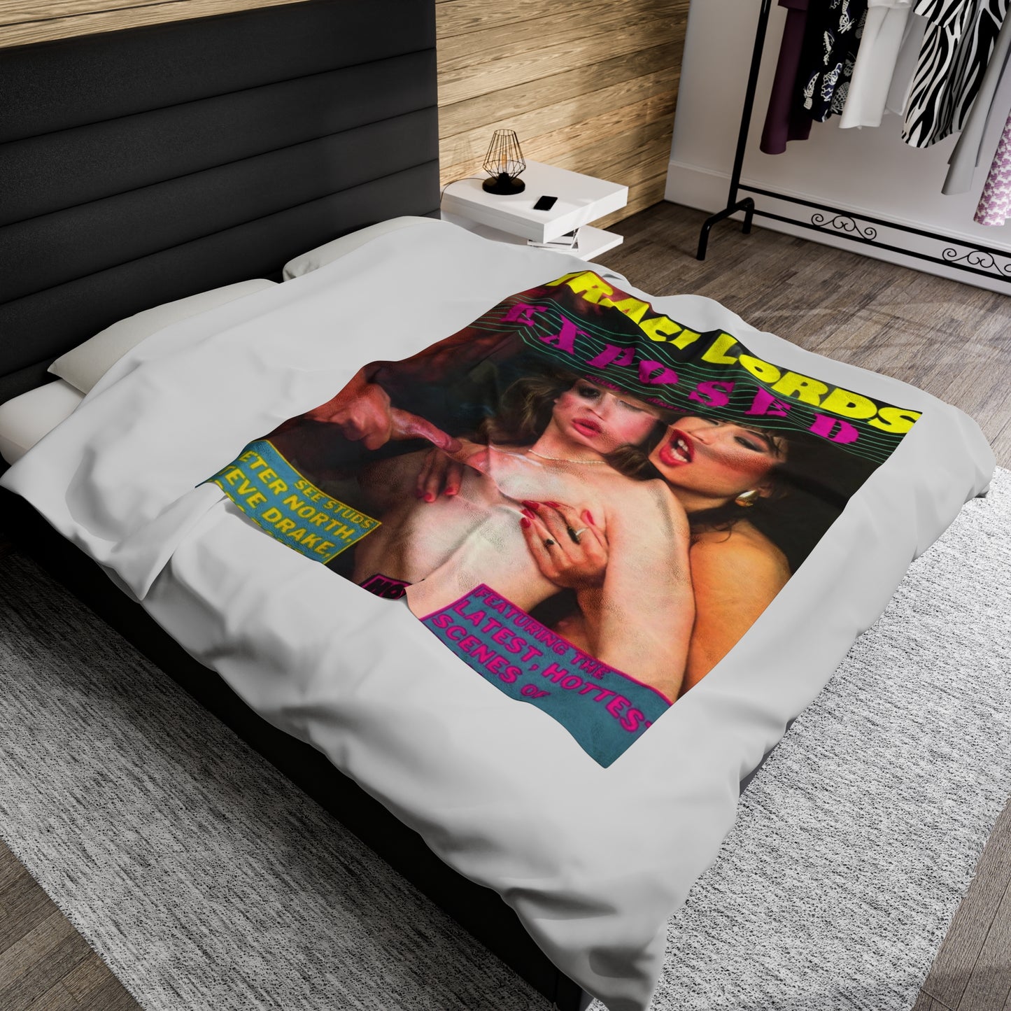 Velveteen Plush Blanket Traci Lords Magazine Cover