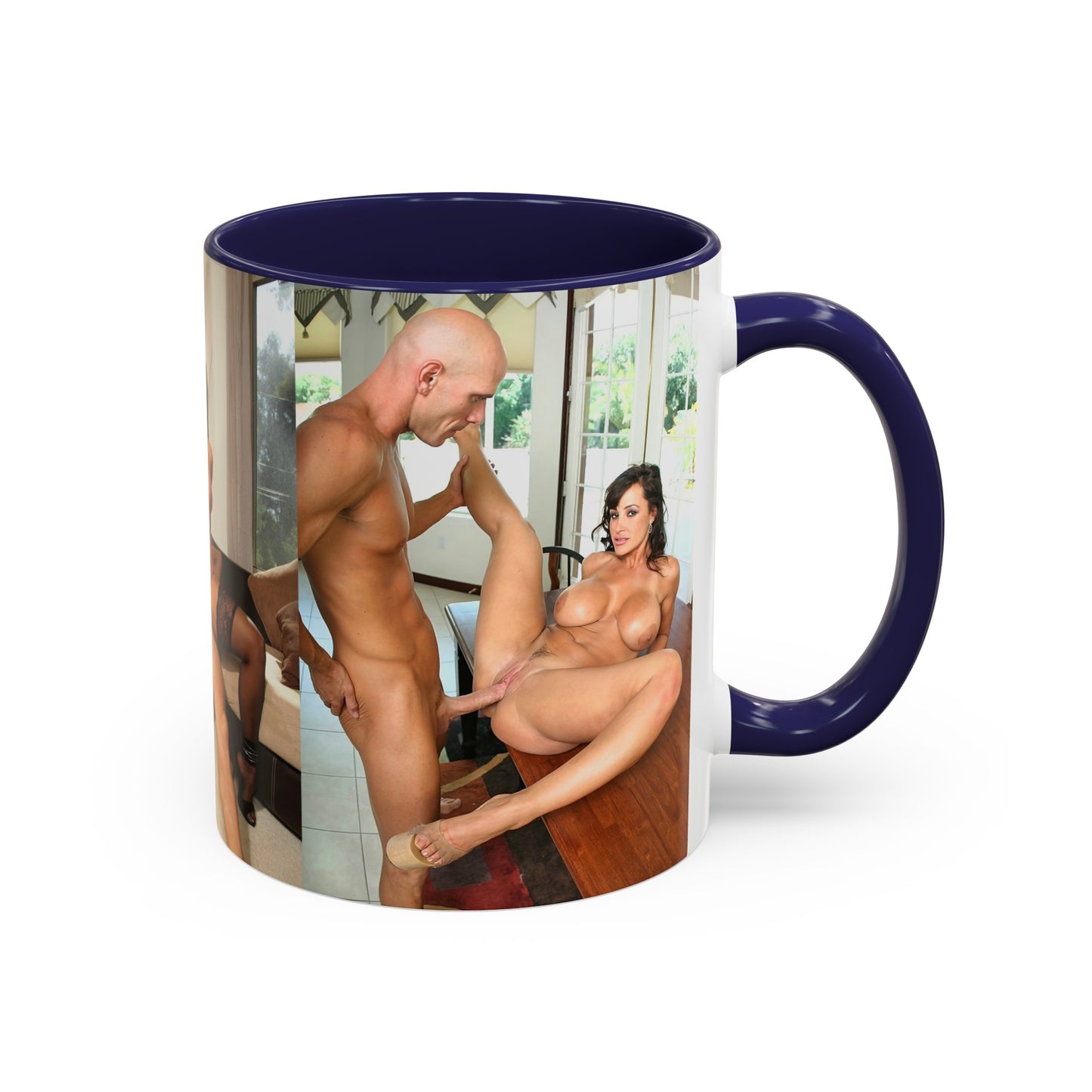 Accent Coffee Mug (11, 15oz) Hardcore Porno Porn Star Scene Lisa Ann Fucking