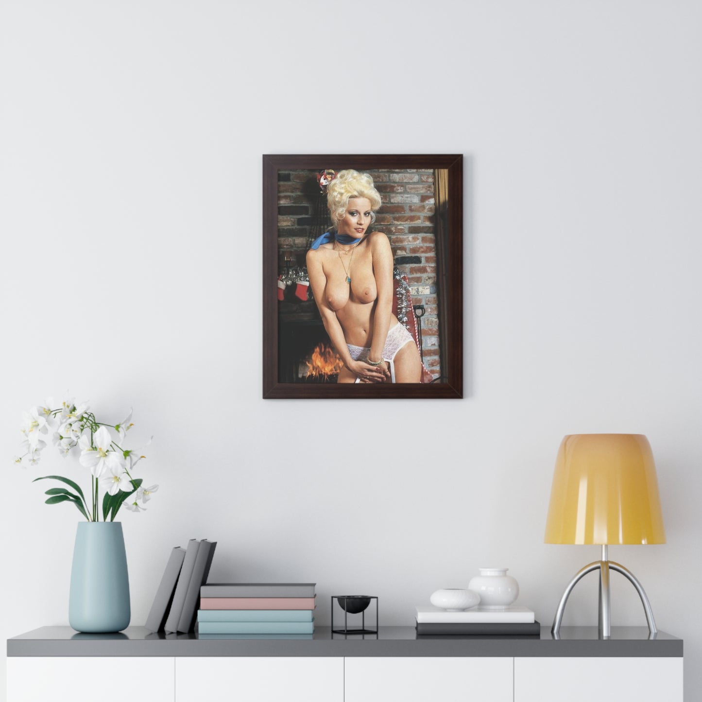 Framed Vertical Poster Porn Star Seka Nude