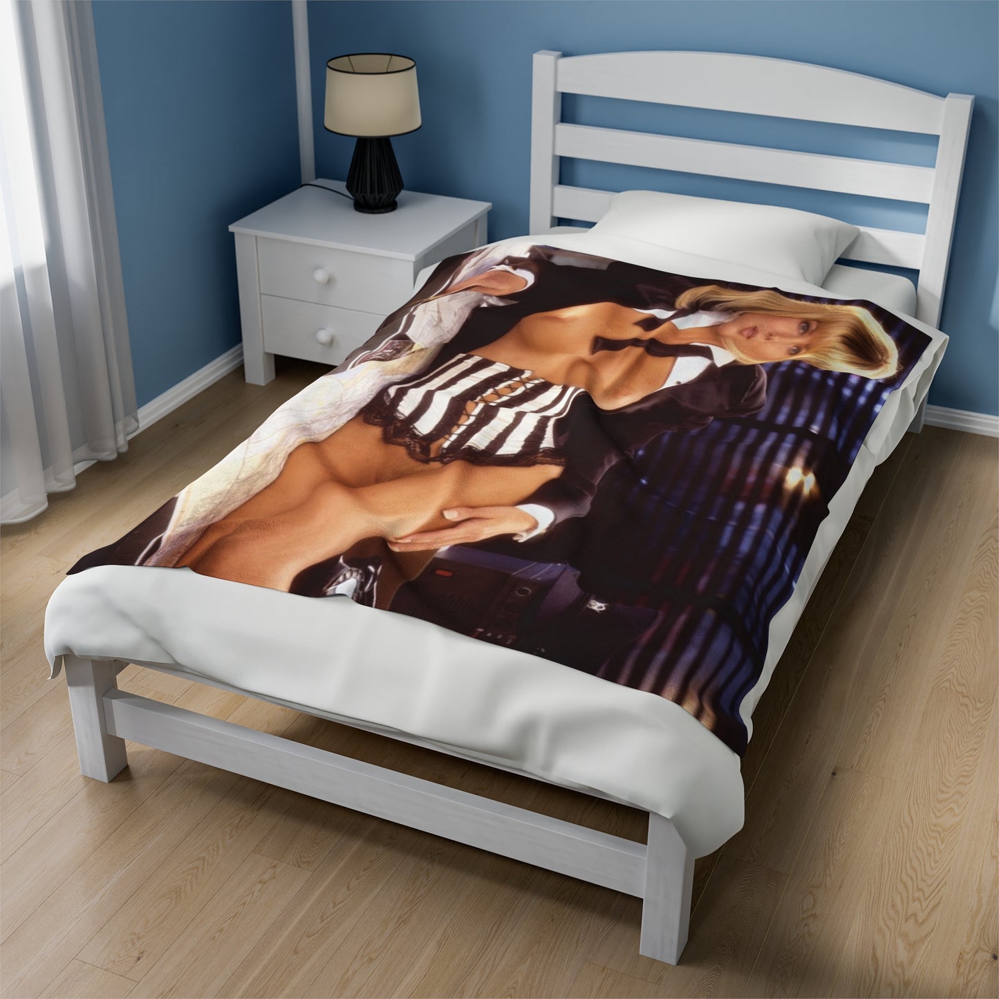 Velveteen Plush Blanket Playboy Playmate September 1995 Donna D'Errico