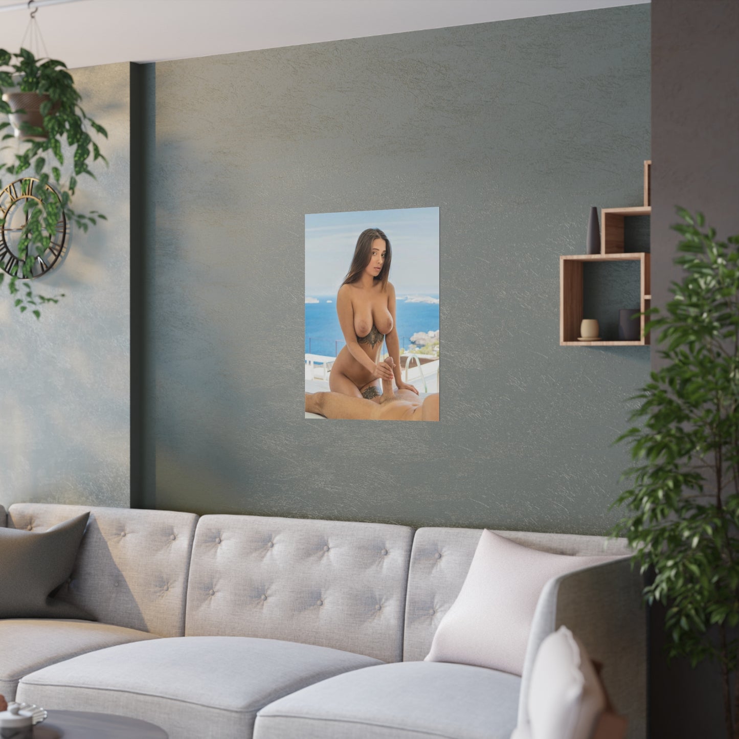 Satin Posters (210gsm) Natural Tits Liya Silver