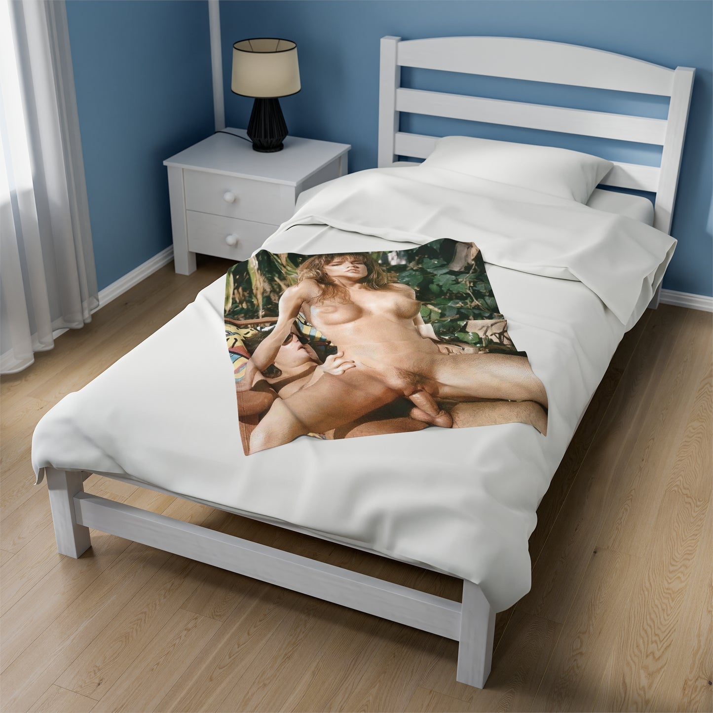 Velveteen Plush Blanket Racquel Darrian Nude