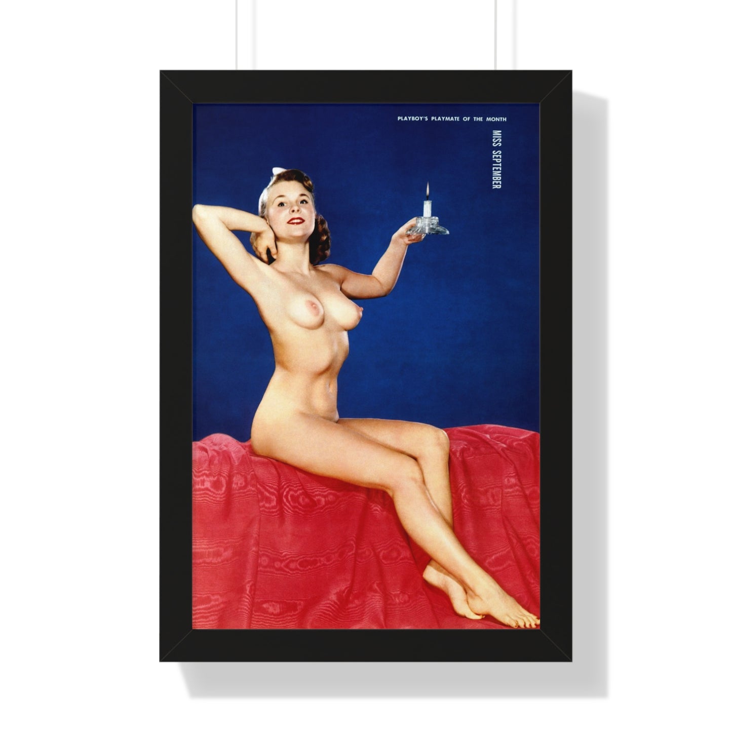 Framed Vertical Poster Playboy Playmate September 1954 Jackie Rainbow