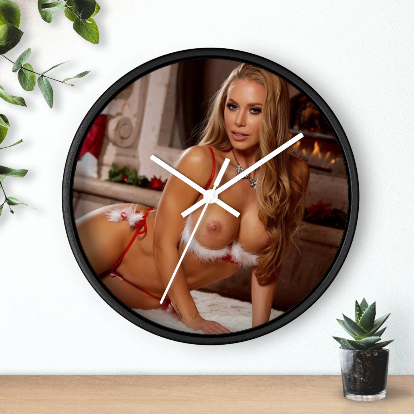 Wall Clock Pornstar Nicole Aniston Nude Christmas