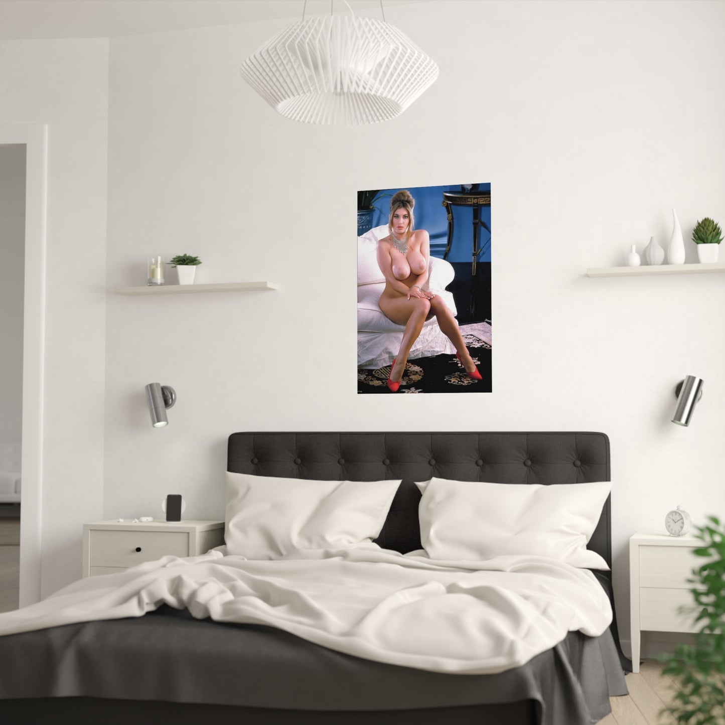 Satin Posters (210gsm) Retro Pornstar Celeste Nude