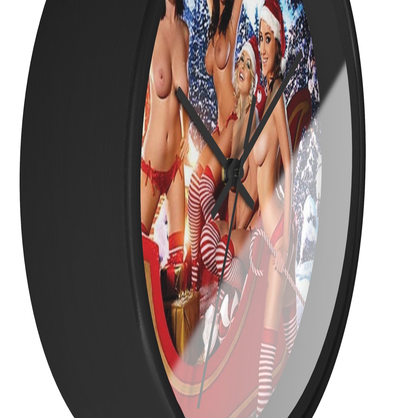 Wall Clock Pornstars Nude Christmas