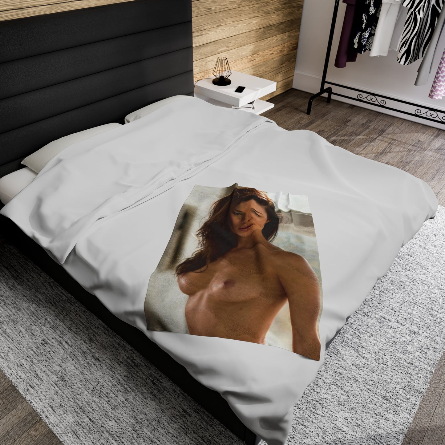 Velveteen Plush Blanket Playboy Playmate March 2018 Jenny Watwood