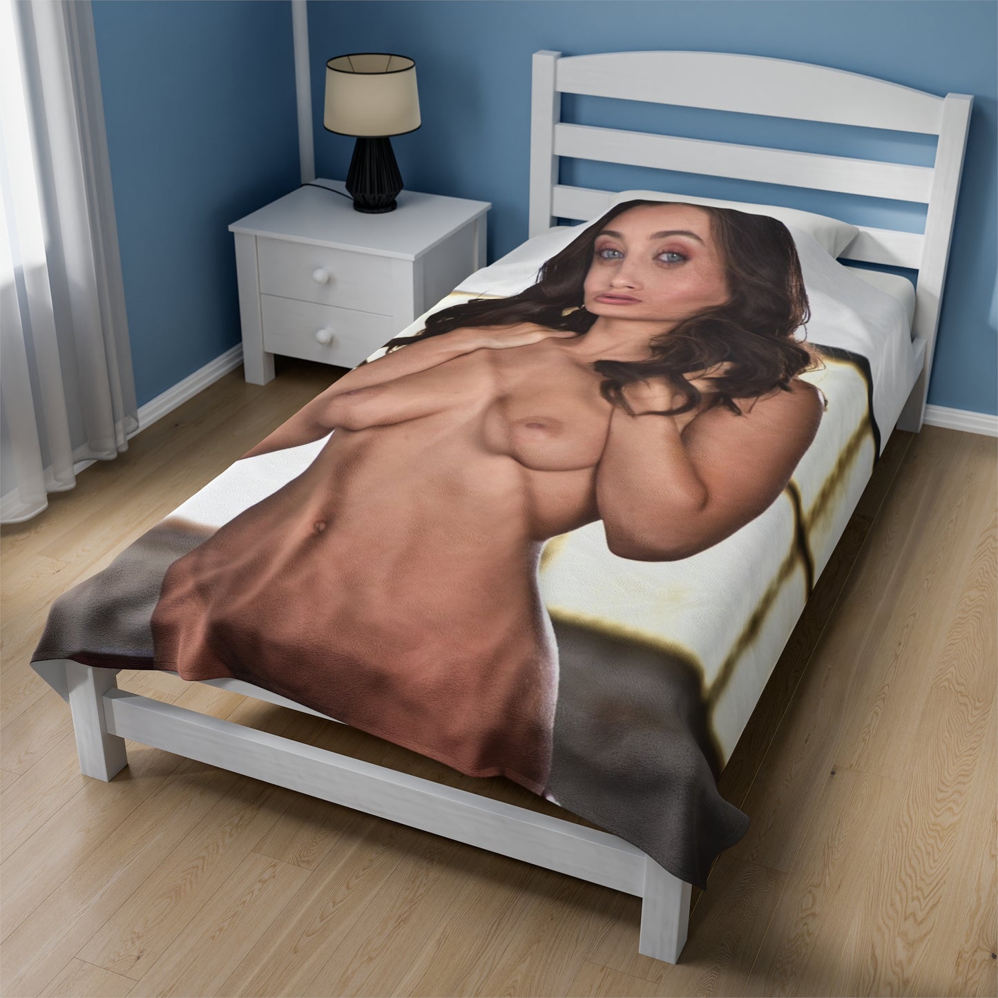 Velveteen Plush Blanket Lana Rhoades Nude