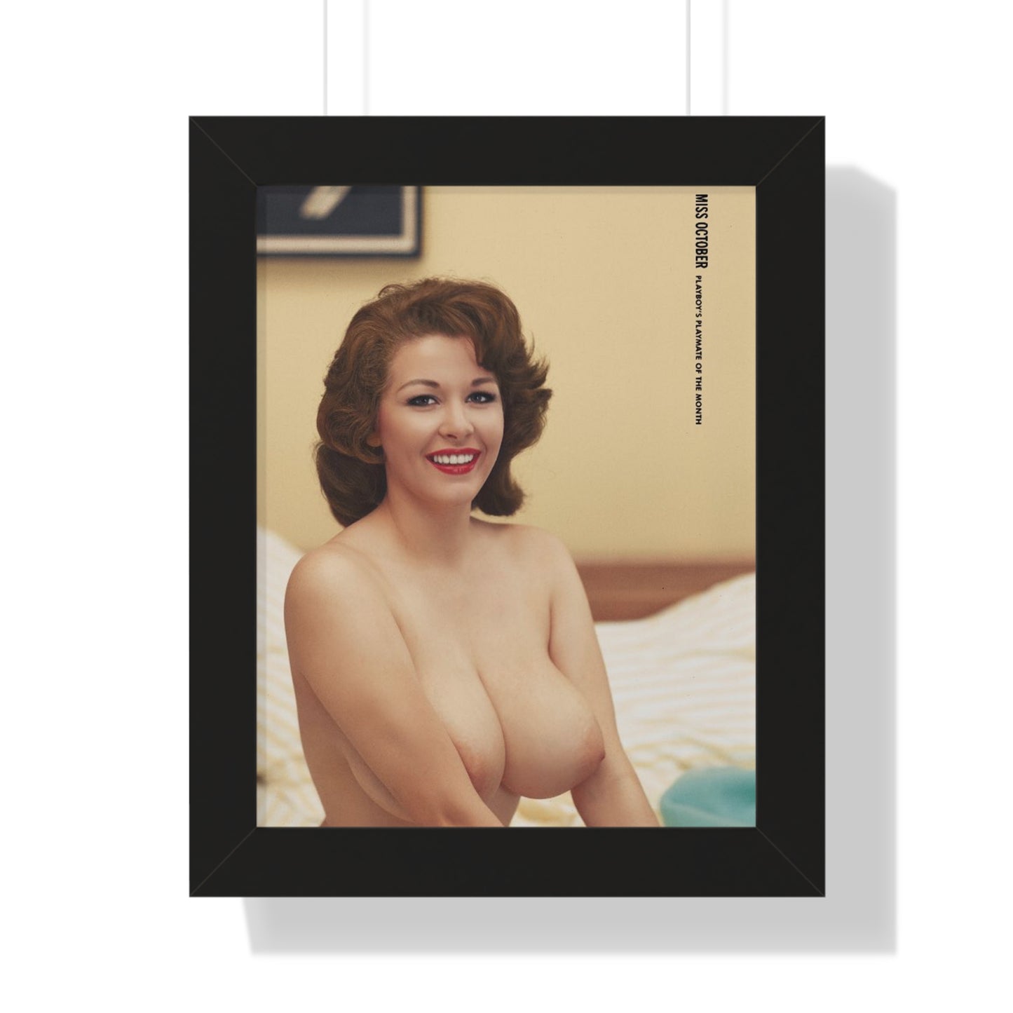 Framed Vertical Poster Playboy Playmate October 1959 Elaine Reynolds