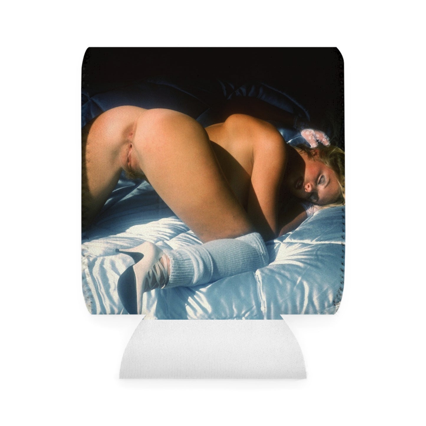Can Cooler Sleeve Custom Nude In Bed