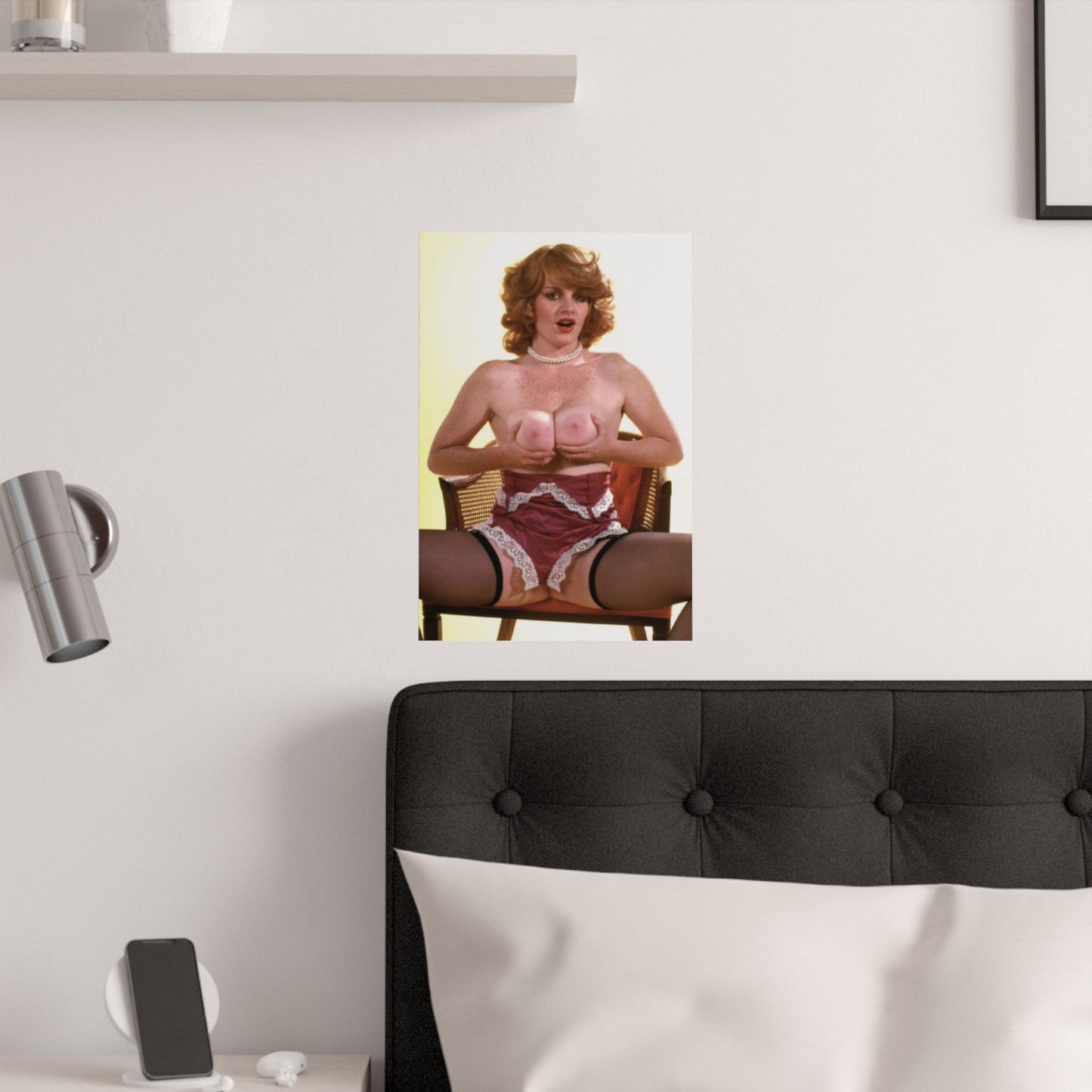 Satin Posters (210gsm) Retro Pornstar Lisa De Leeuw Nude