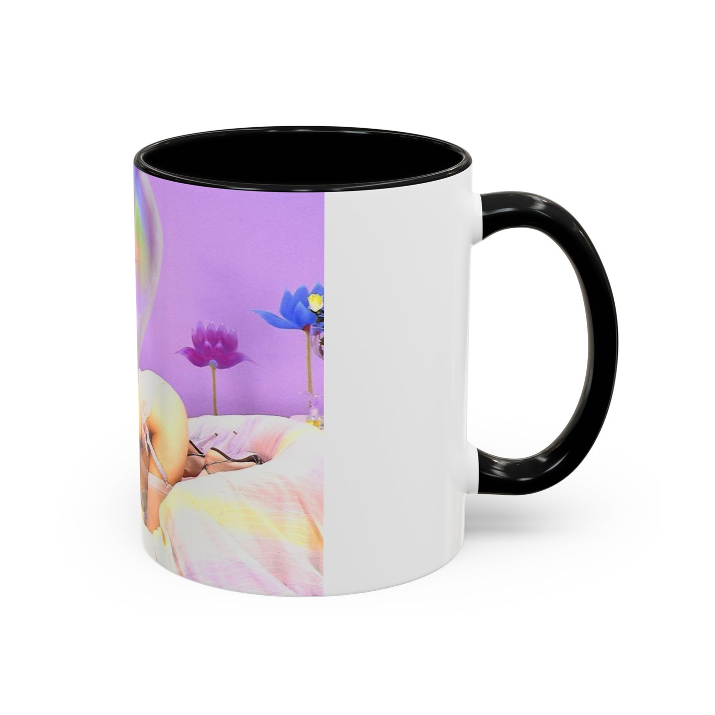 Accent Coffee Mug (11, 15oz) Traci Lords Nude Naked Retro