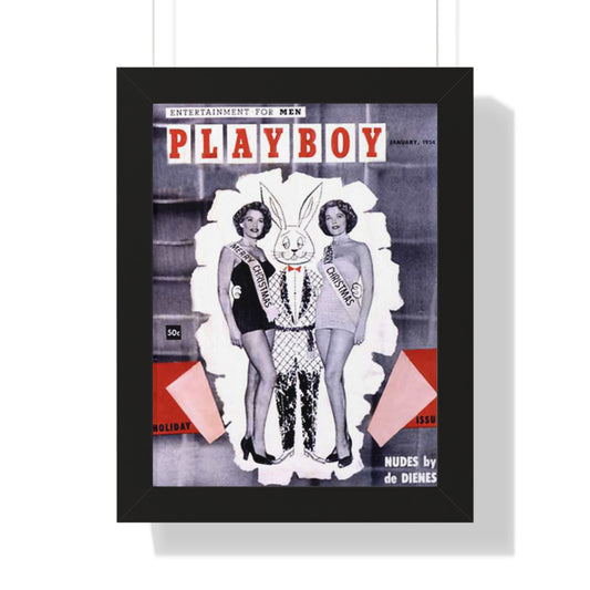 Framed Vertical Poster Playboy Cover January 1954