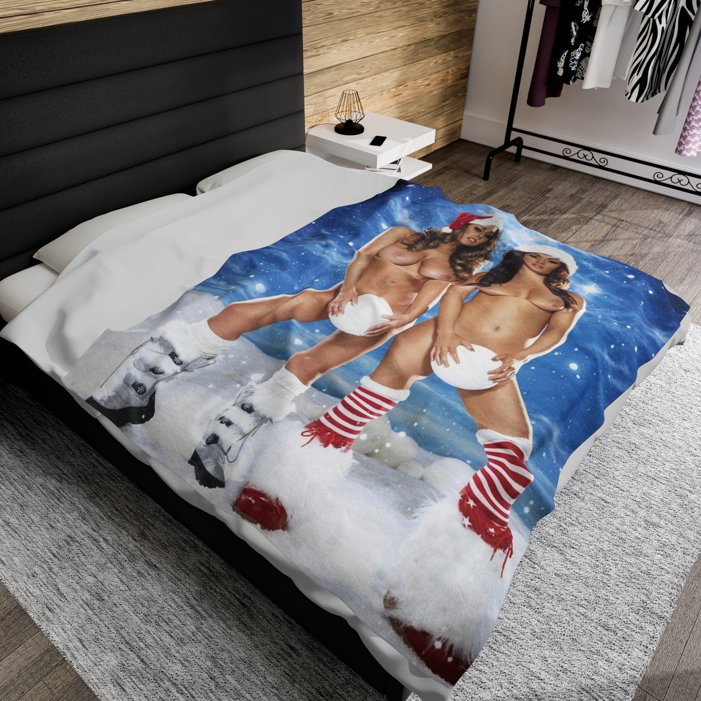 Velveteen Plush Blanket Nude Christmas Pornstars