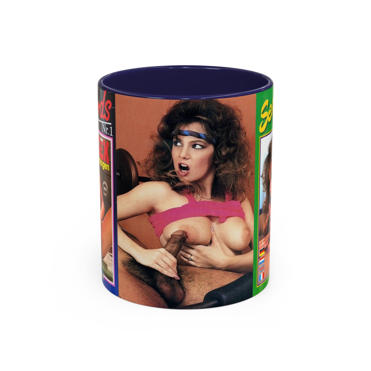 Accent Coffee Mug (11, 15oz) Traci Lords Nude Naked Retro Fuck Sex