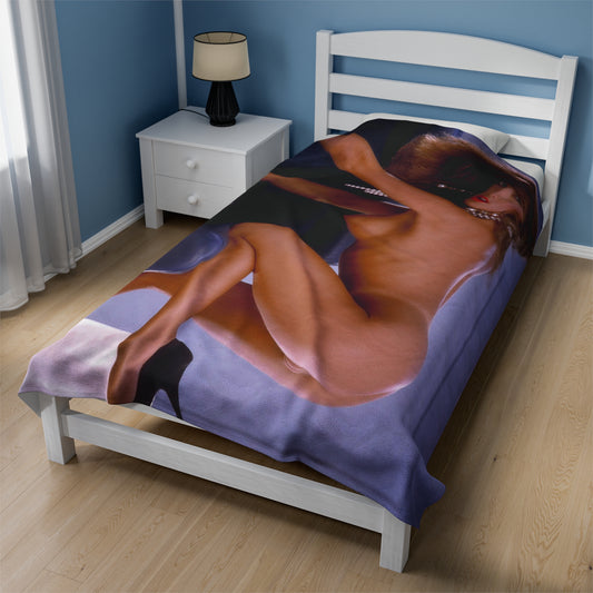 Velveteen Plush Blanket Pornstar Racquel Darrian Nude