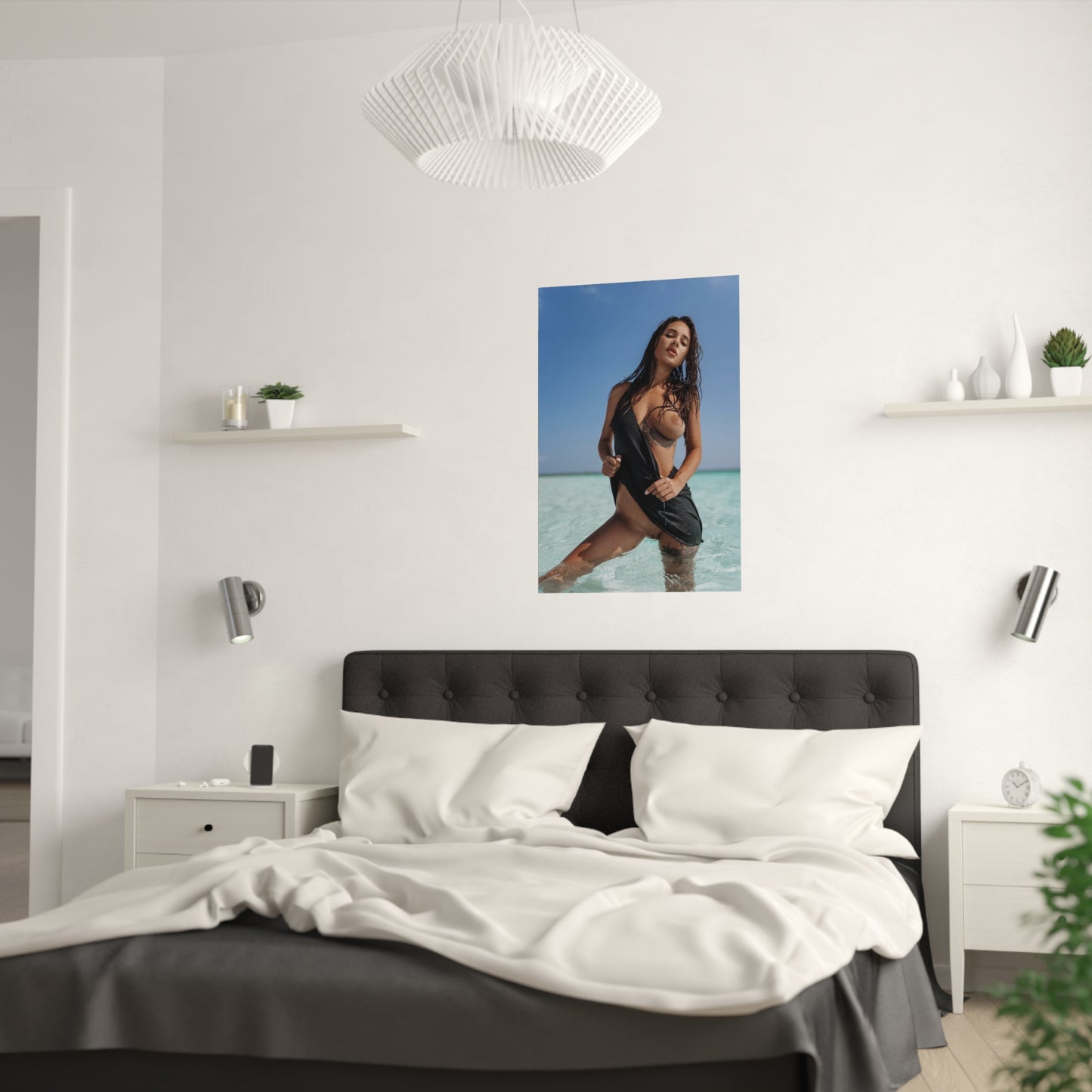 Satin Posters (210gsm) Natural Tits Liya Silver