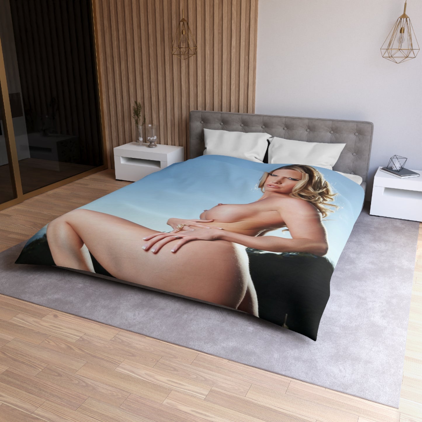 Microfiber Duvet Cover Penthouse Pet October 2012 Samantha Saint