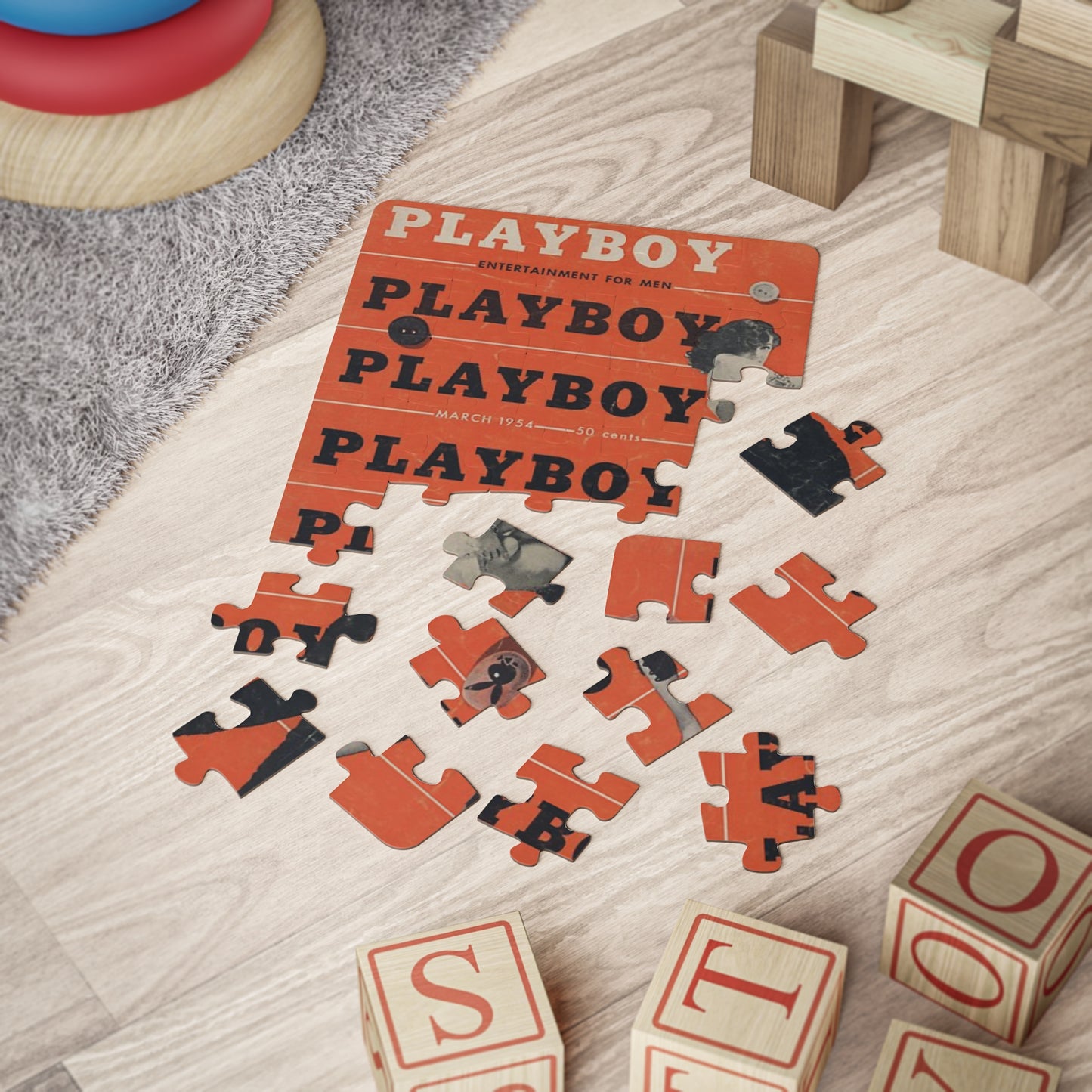 Puzzle, 30-Piece Playboy Cover March 1954