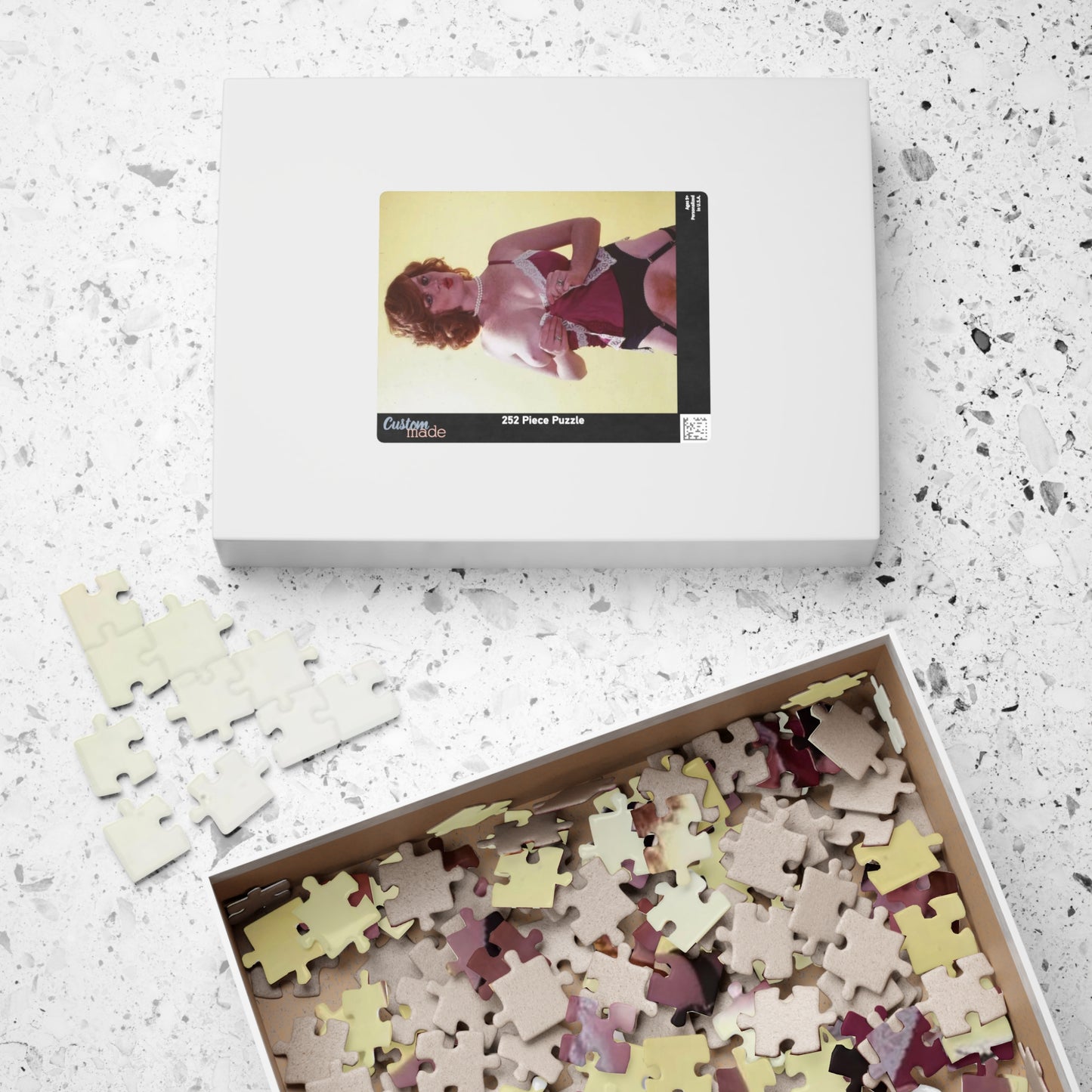 Puzzle (110, 252, 520, 1014-piece) Retro Pornstar Lisa De Leeuw Nude