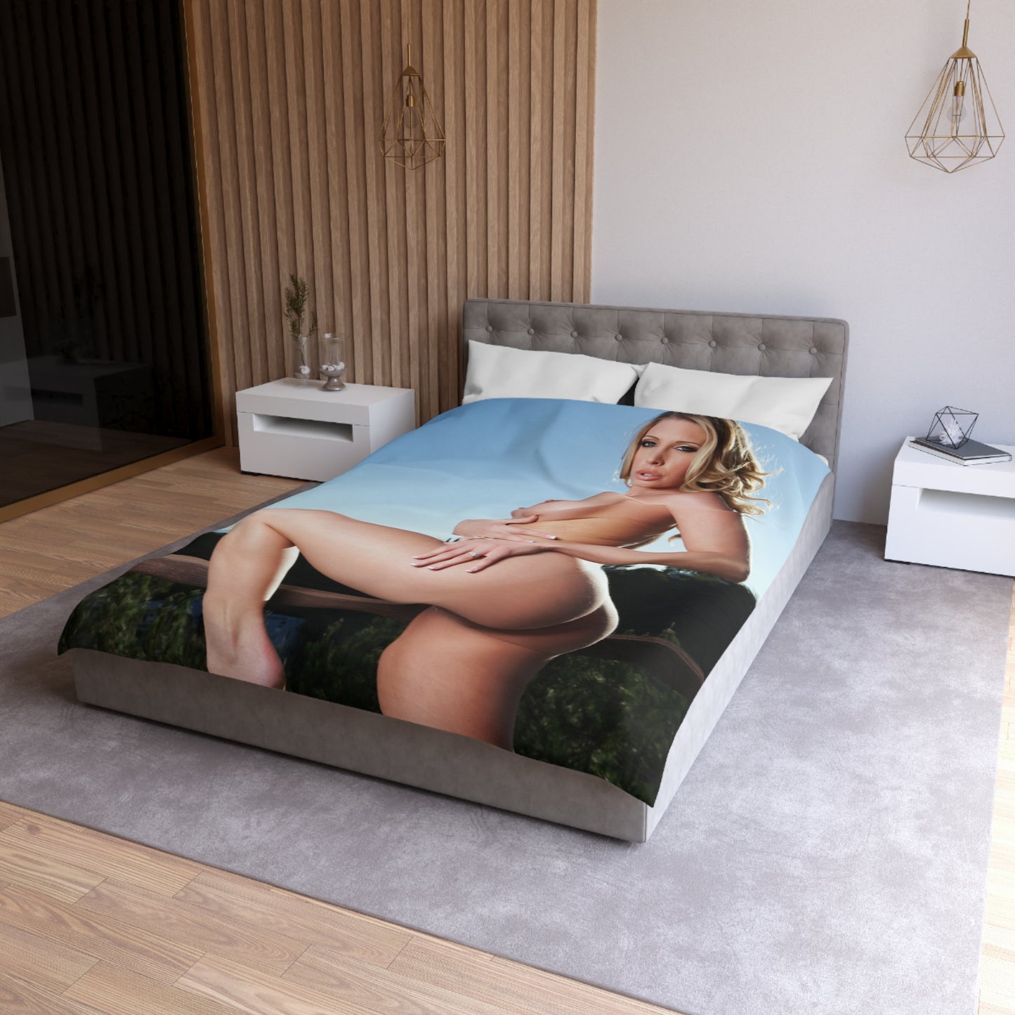 Microfiber Duvet Cover Penthouse Pet October 2012 Samantha Saint