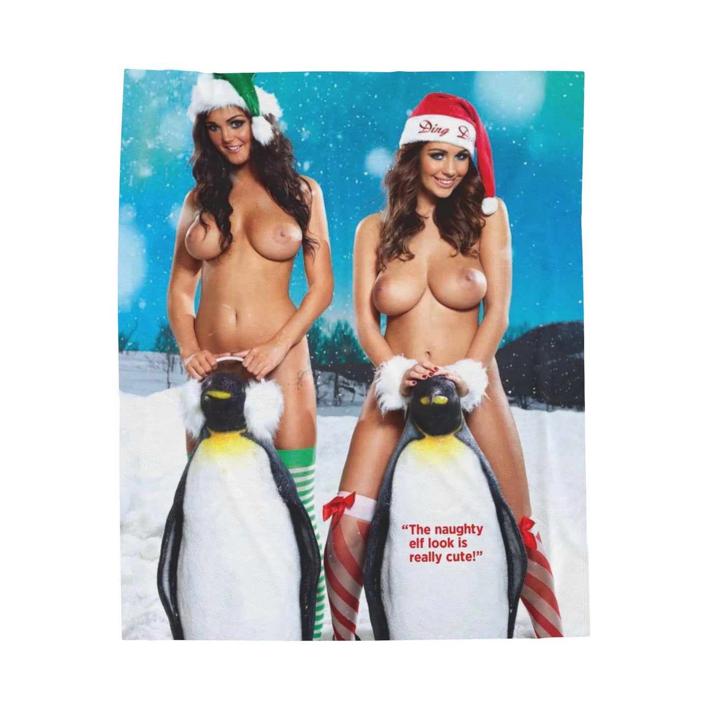 Velveteen Plush Blanket Nude Christmas Pornstars