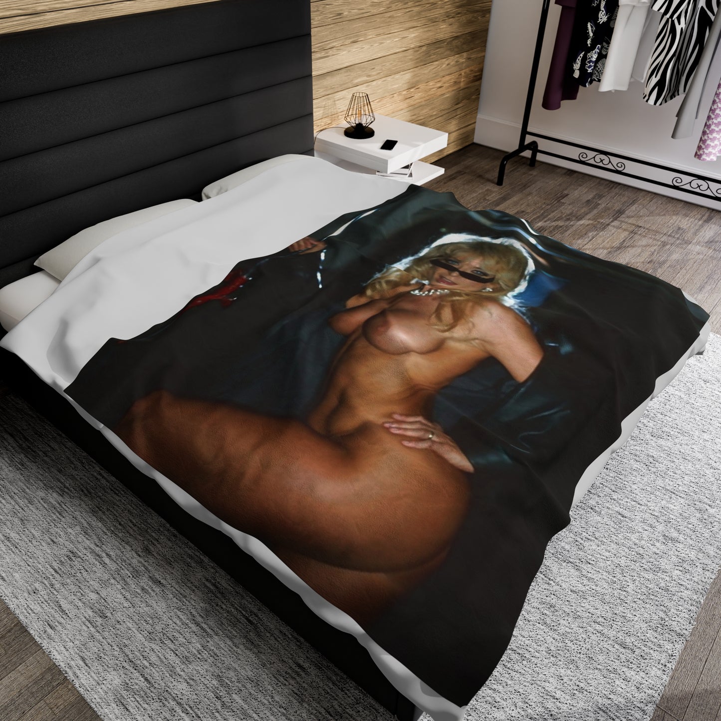 Velveteen Plush Blanket Porn Star Nina Hartley Nude