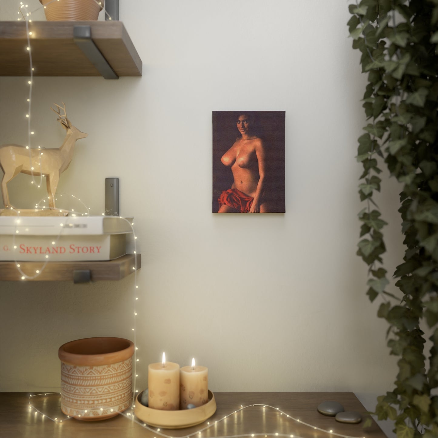 Canvas Photo Tile Playboy Playmate Cynthia Myers Nude