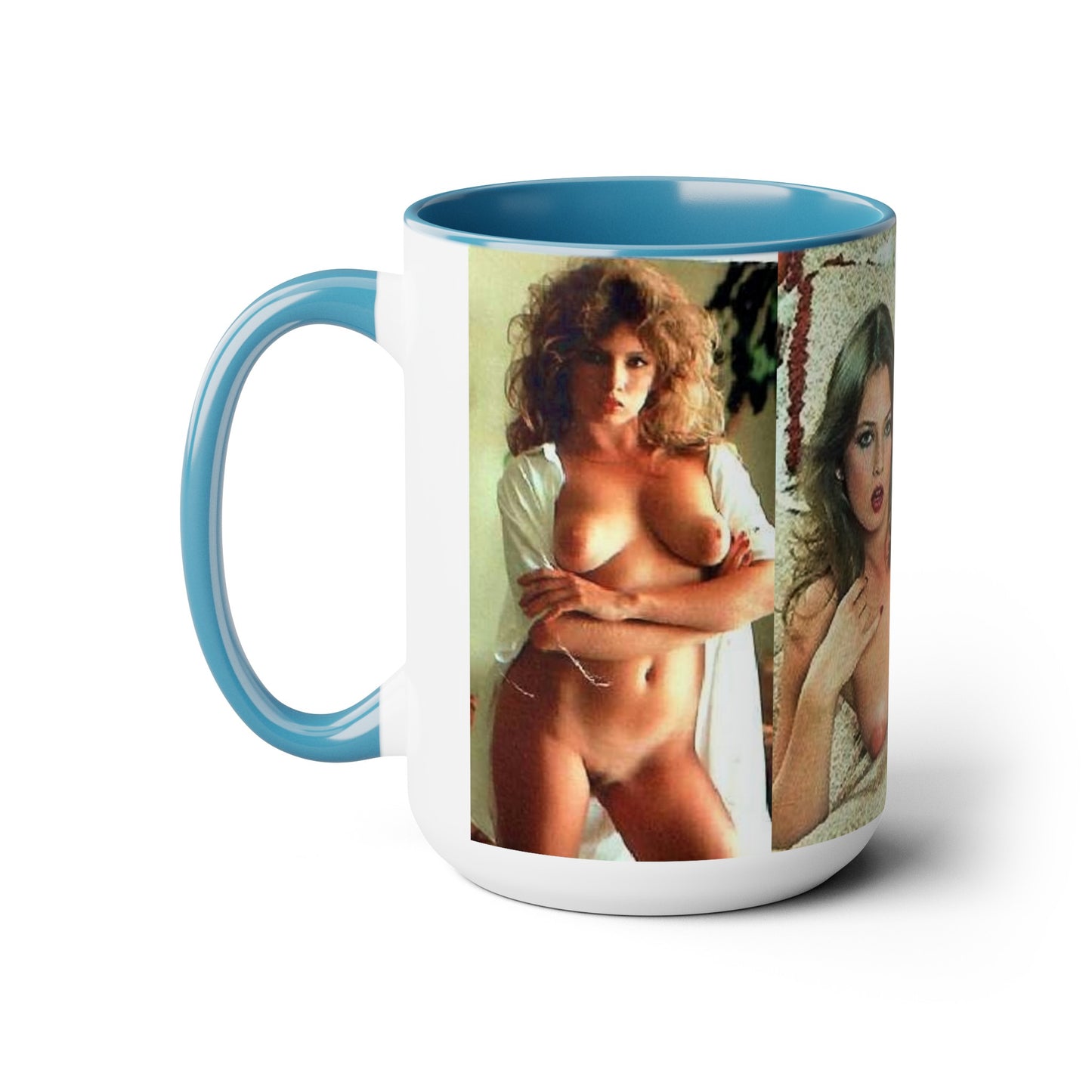 Two-Tone Coffee Mugs, 15oz Traci Lords Nude