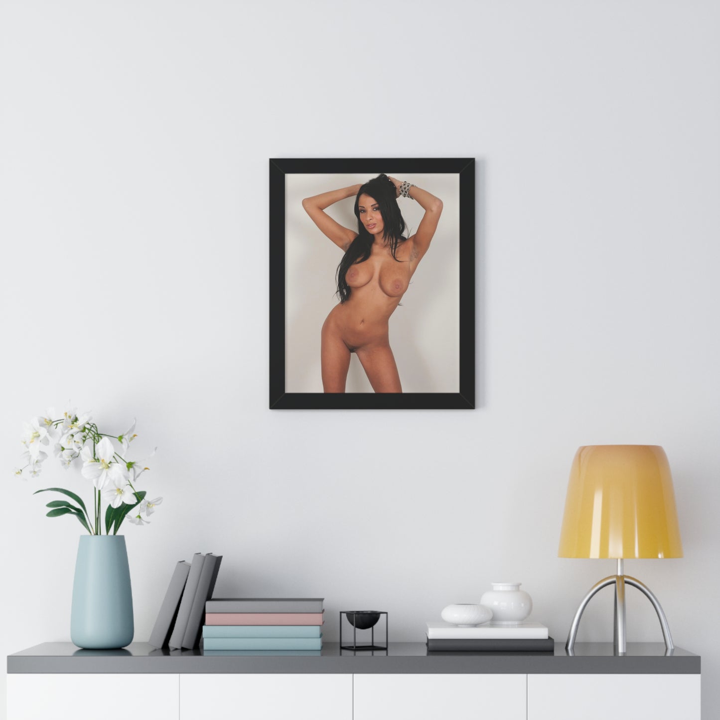 Framed Vertical Poster Pornstar Anissa Kate Nude