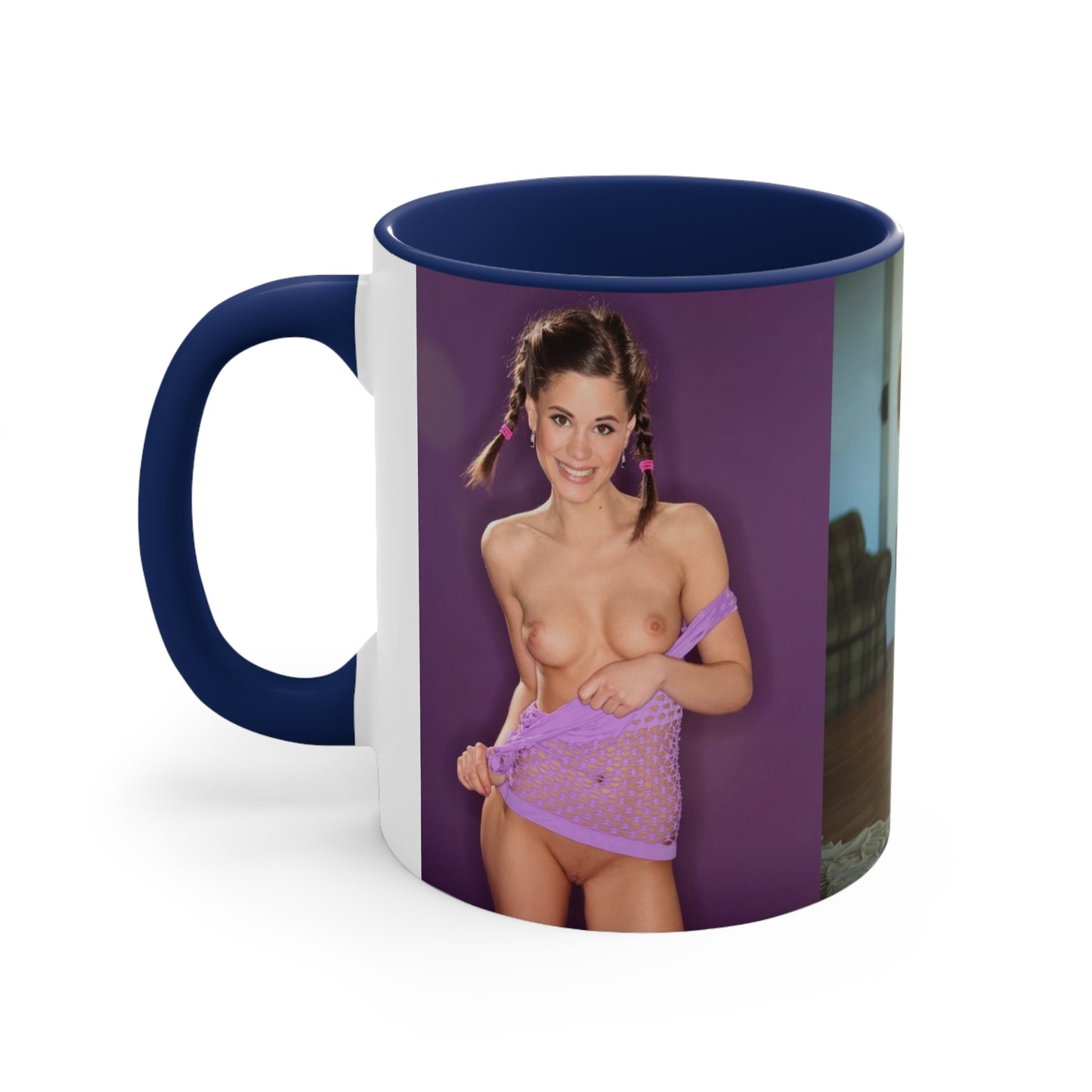 Accent Coffee Mug, 11oz Nude Pigtails