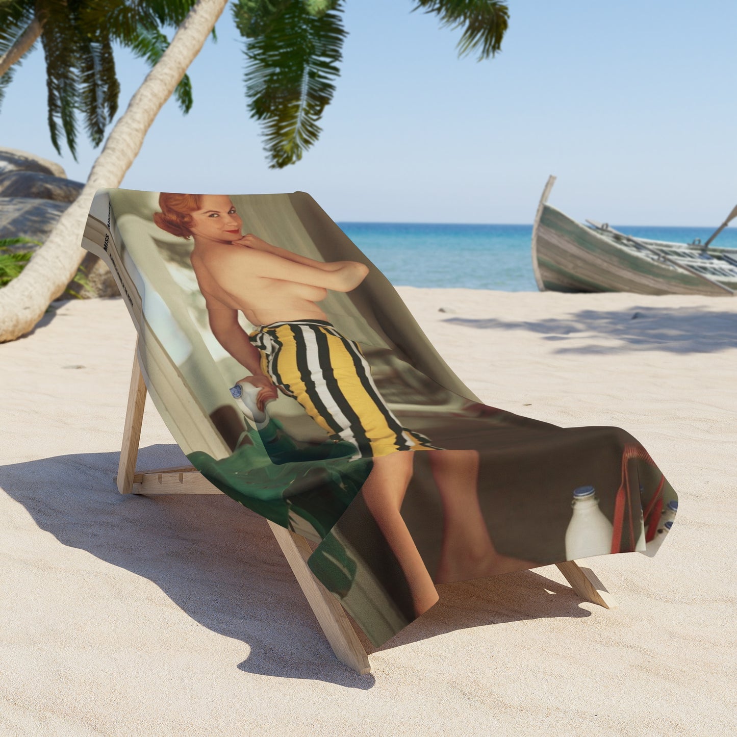 Beach Towel Hand Towel Playboy Playmate August 1956 Jonnie Nicely