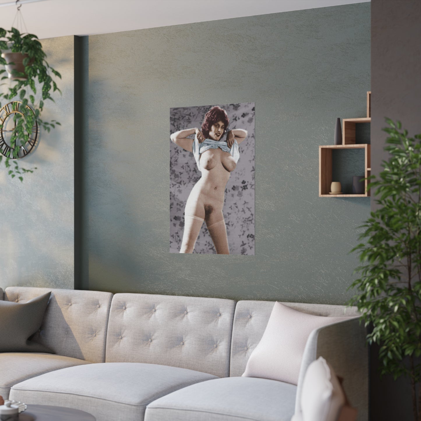 Satin Posters (210gsm) Retro Pornstar Lisa De Leeuw Nude