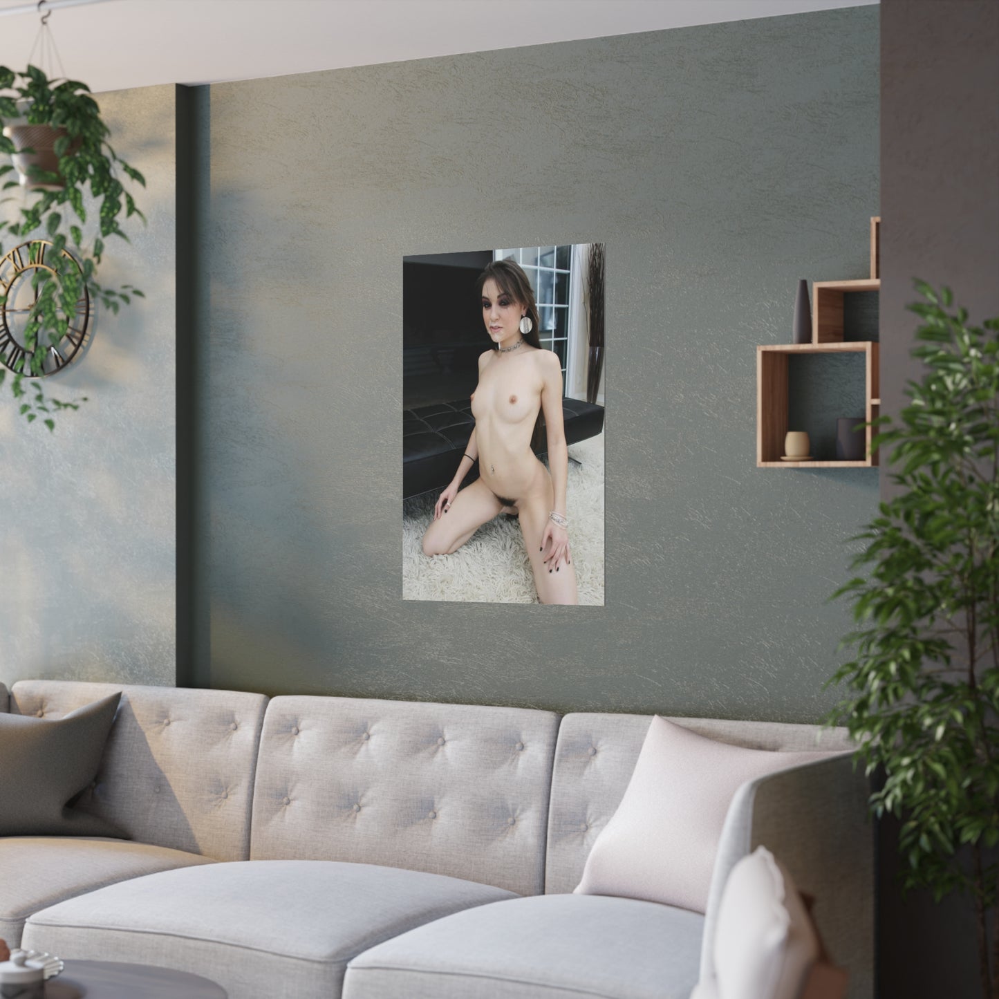 Satin Posters (210gsm) Adult Star Sasha Grey Nude