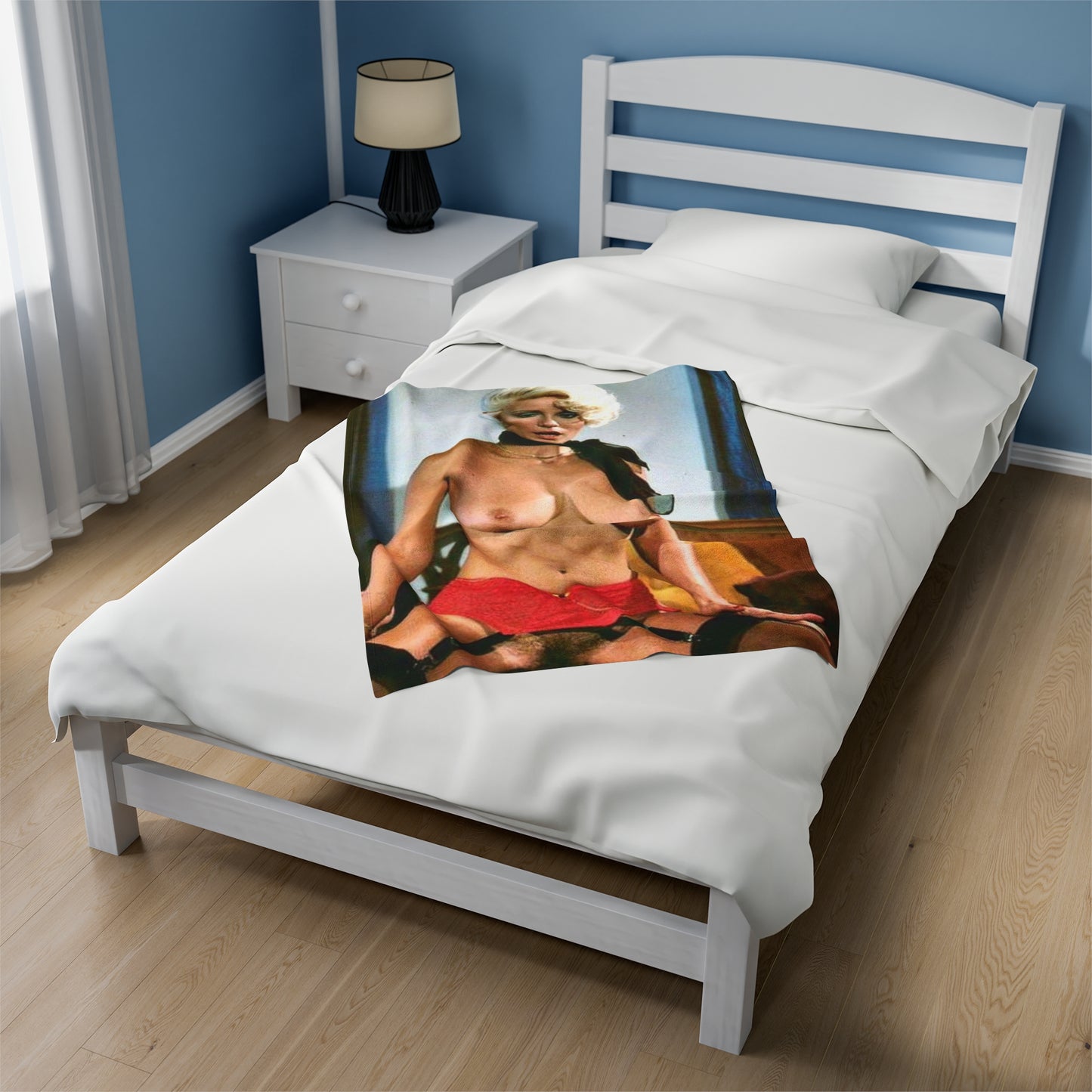 Velveteen Plush Blanket Porn Star Seka Nude