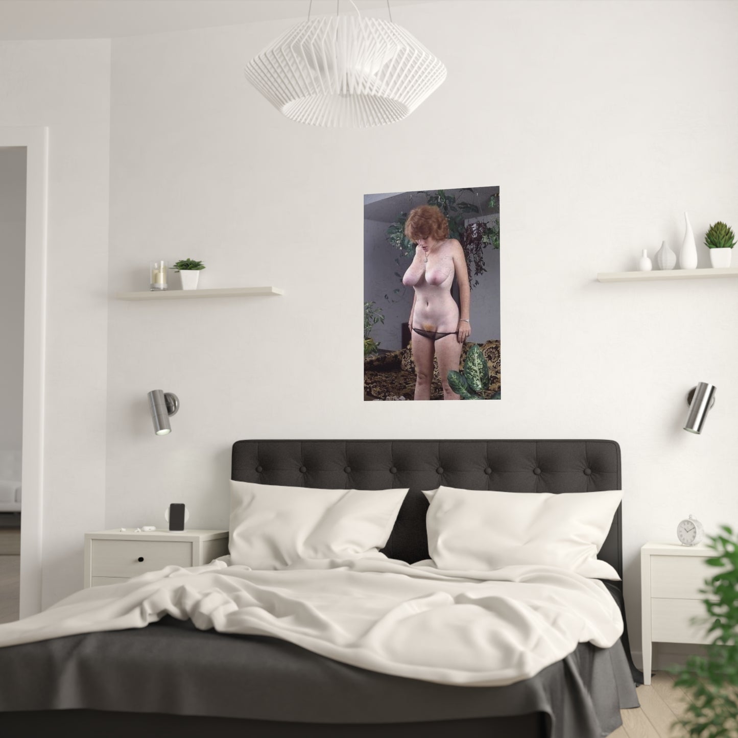 Satin Posters (210gsm) Retro Pornstar Lisa De Leeuw Nude