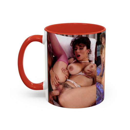 Accent Coffee Mug (11, 15oz) Retro Porn Porno Christy Canyon Fucking