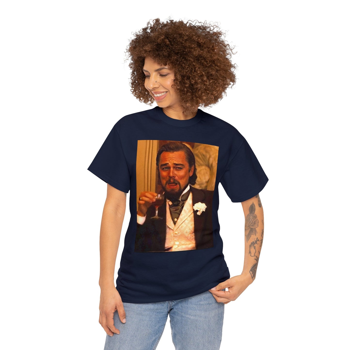 Unisex Heavy Cotton Tee Leonard DiCaprio Django Meme