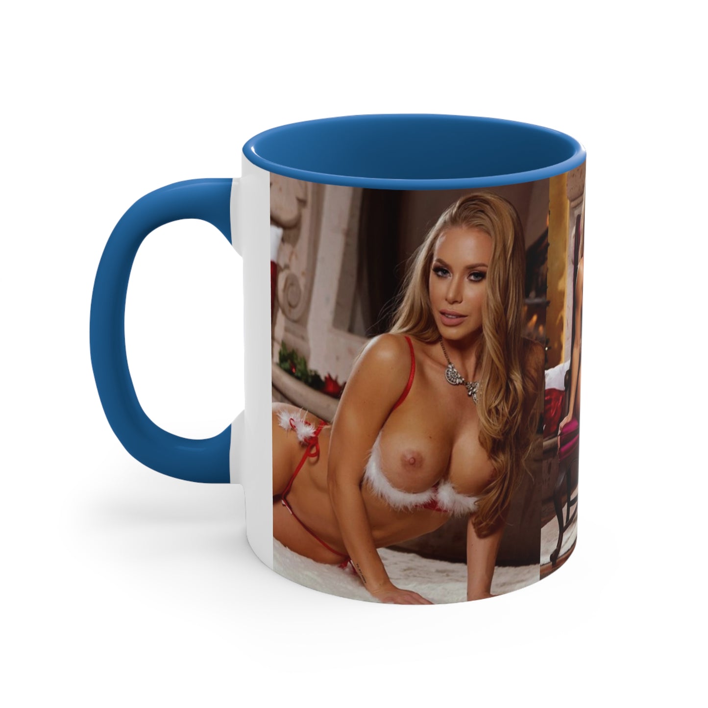 Accent Coffee Mug, 11oz Pornstar Nicole Aniston Nude Christmas