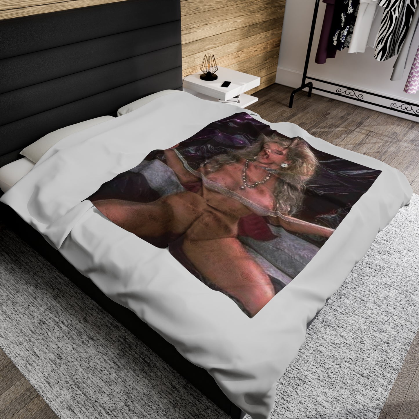 Velveteen Plush Blanket Porn Star Victoria Paris Nude