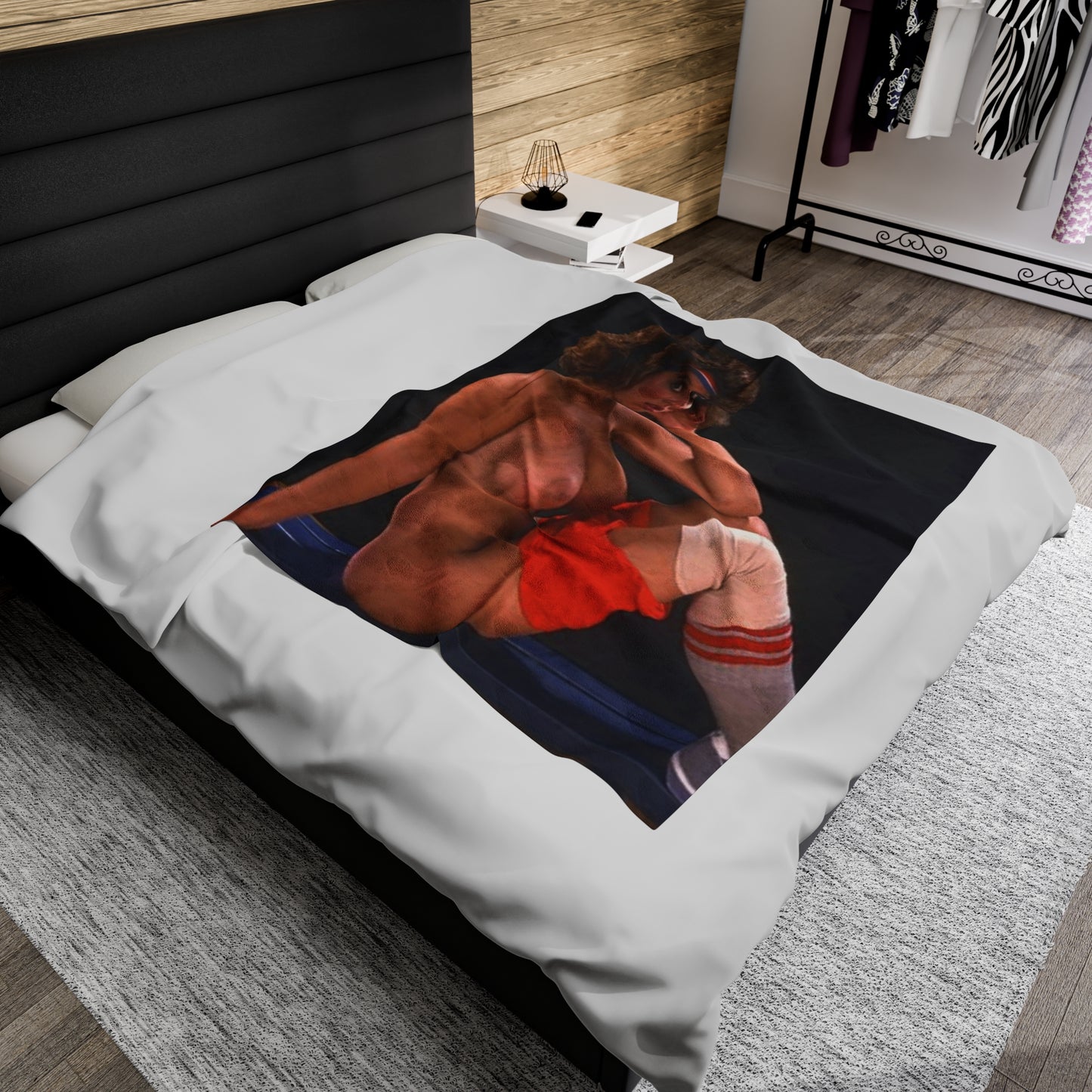 Velveteen Plush Blanket Retro Porn Star Christy Canyon Nude