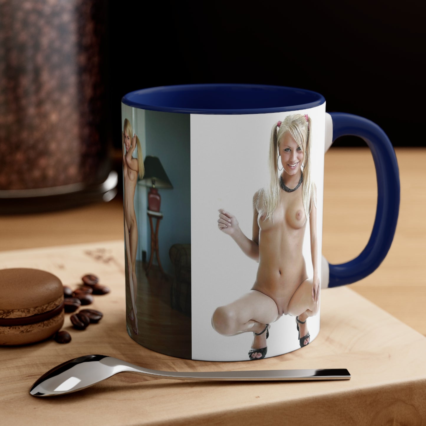 Accent Coffee Mug, 11oz Nude Pigtails