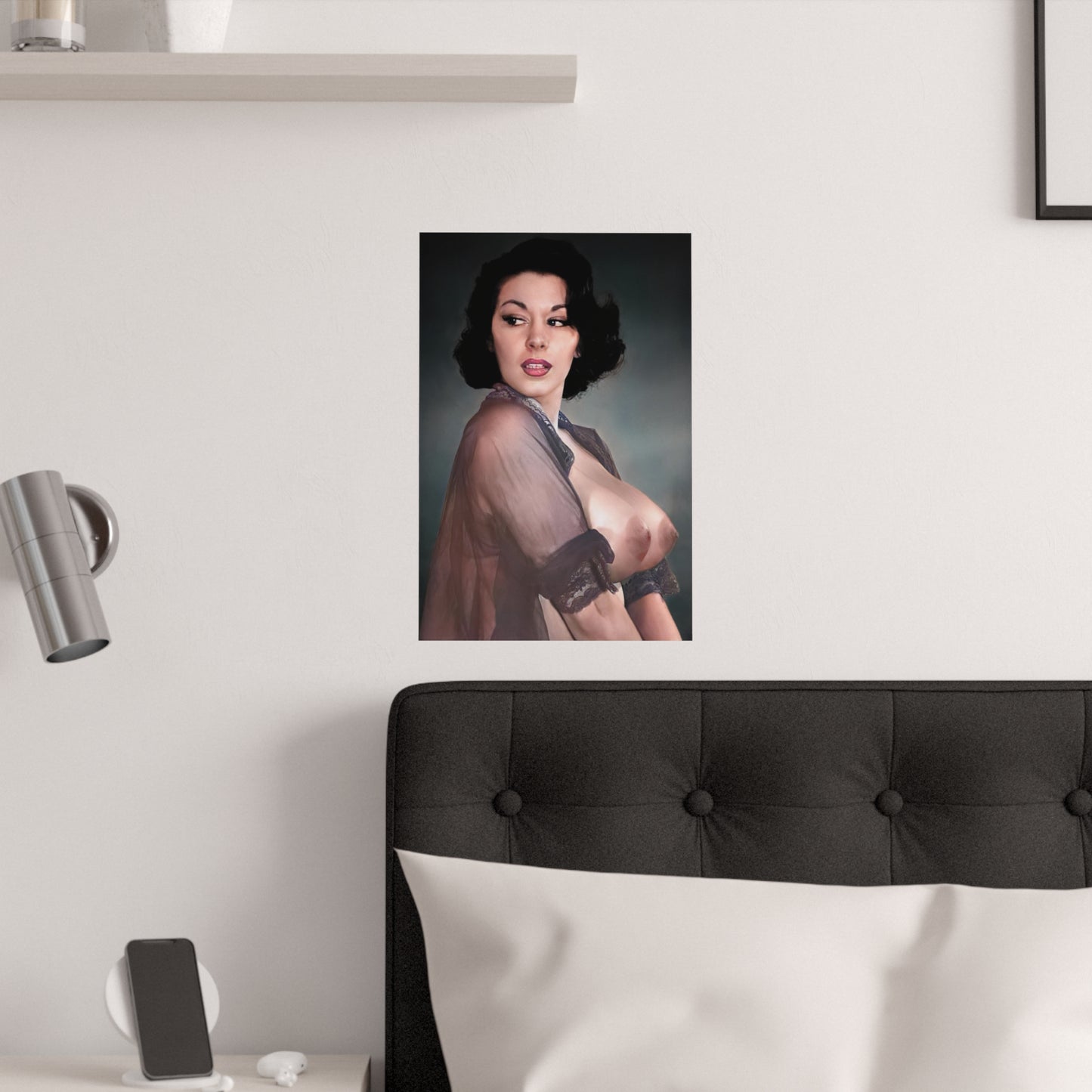 Satin Posters (210gsm) Playmate 1959 Elaine Reynolds nude #3