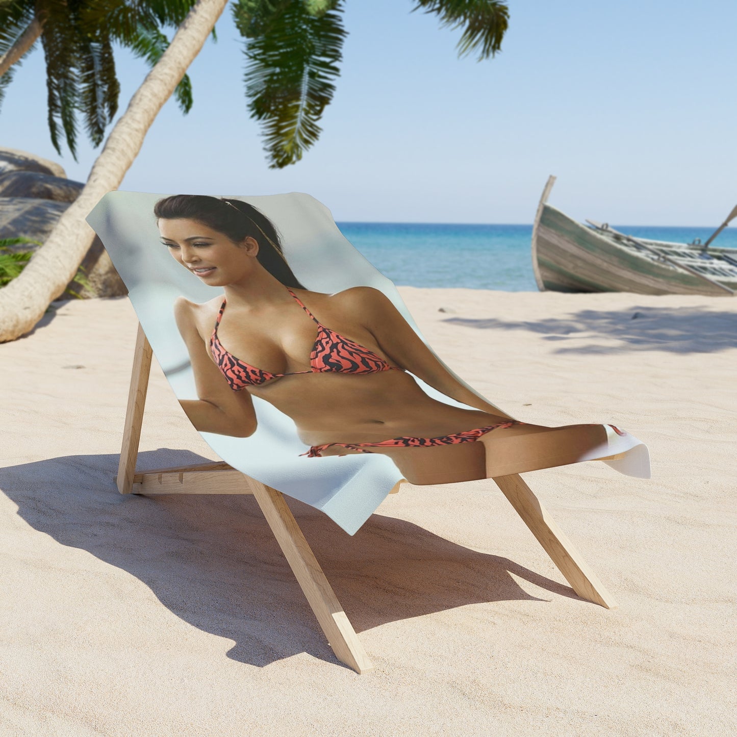 Beach Towel Kim Kardashian Bikini