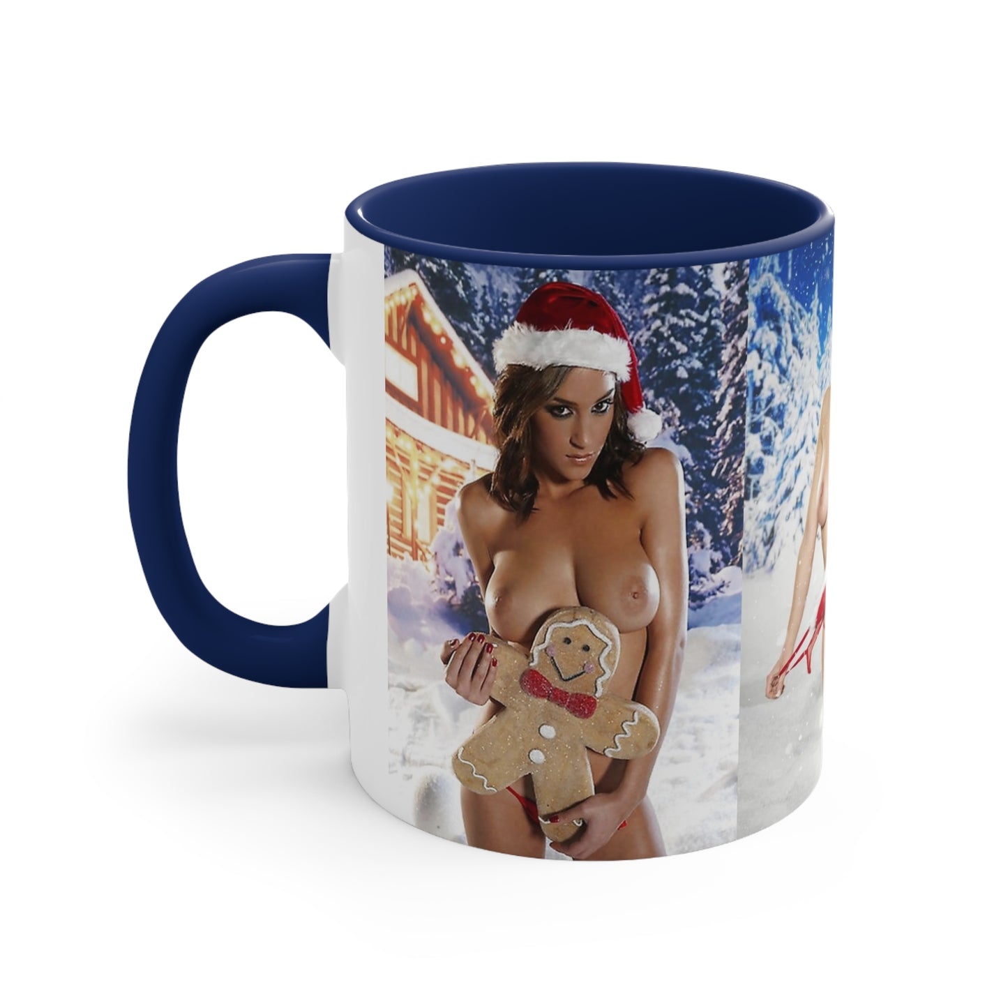 Accent Coffee Mug, 11oz Nude Christmas Pornstars