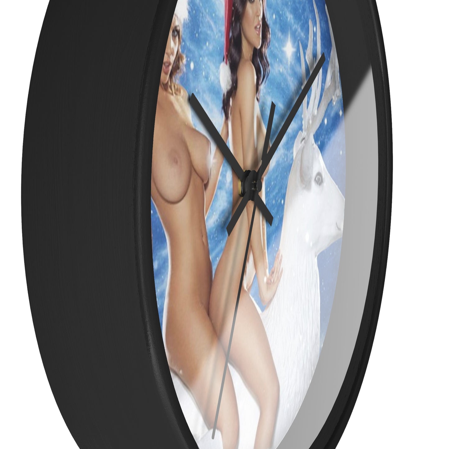 Wall Clock Sexy Nude Christmas Girls