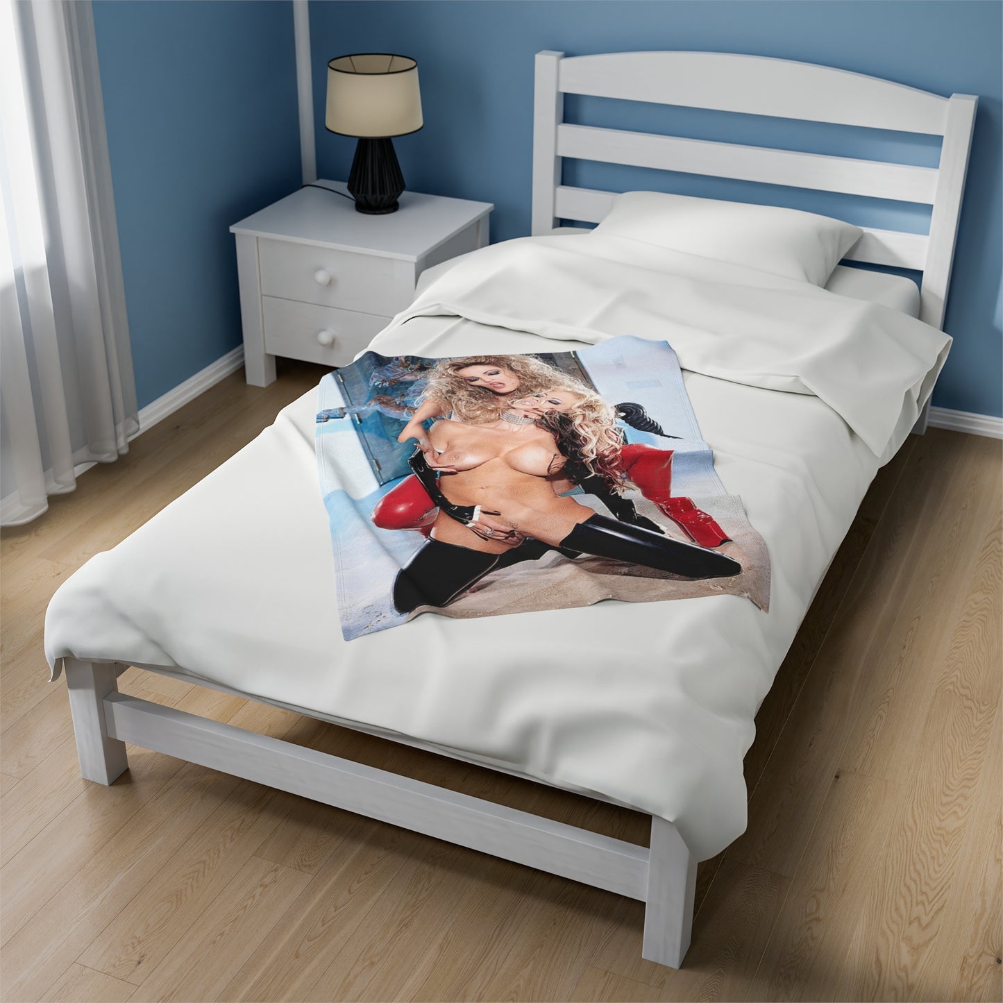 Velveteen Plush Blanket Jenna Jameson and Janine Lindenmulder