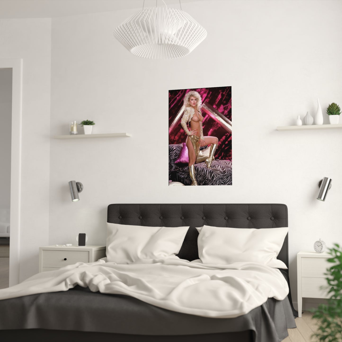 Satin Posters (210gsm) Retro 1980s Porn Star Amber Lynn