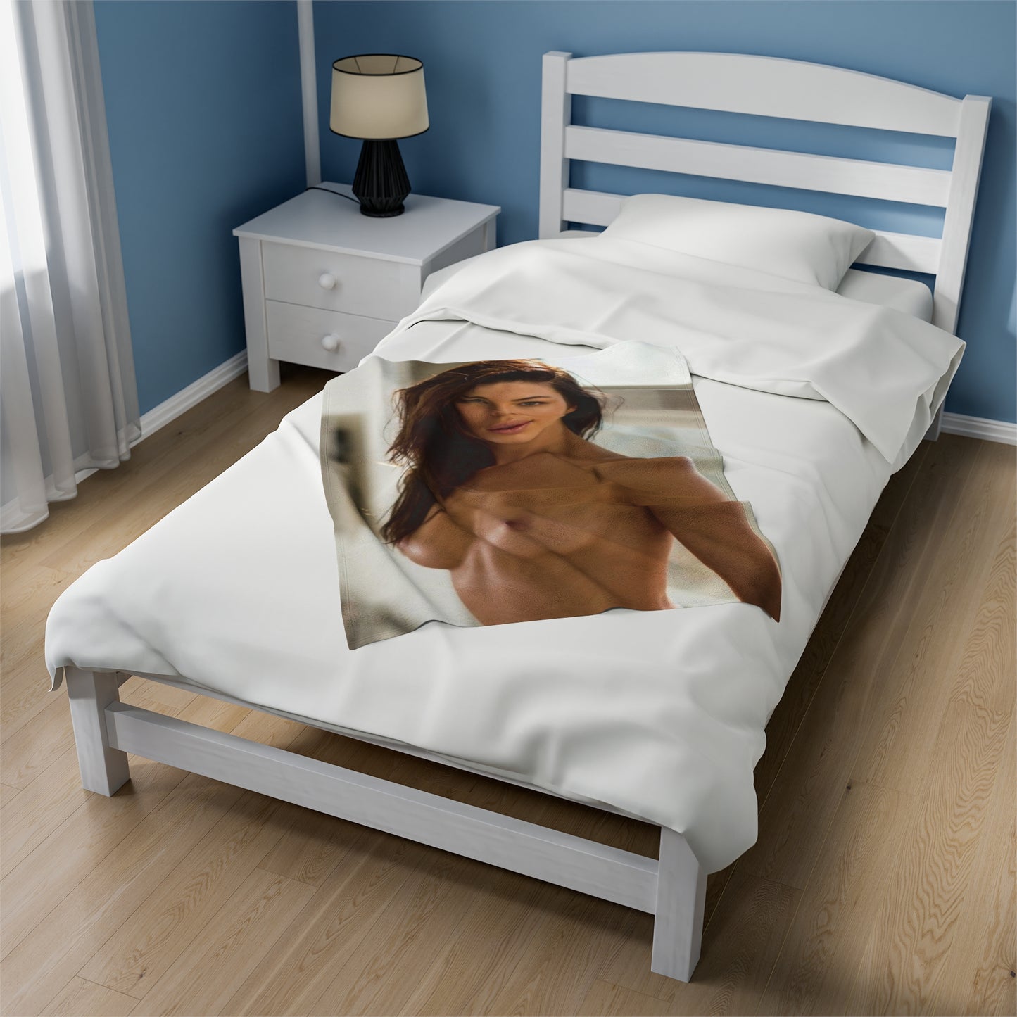 Velveteen Plush Blanket Playboy Playmate March 2018 Jenny Watwood